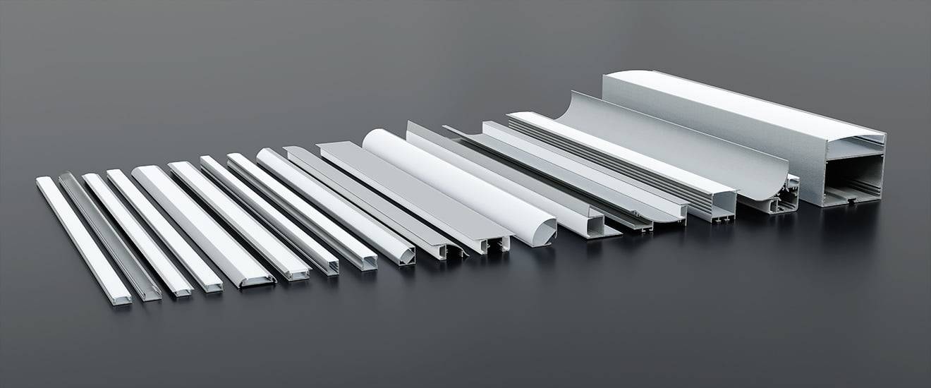Profili in alluminio per strisce LED per cucina e altre applicazioni di illuminazione domestica