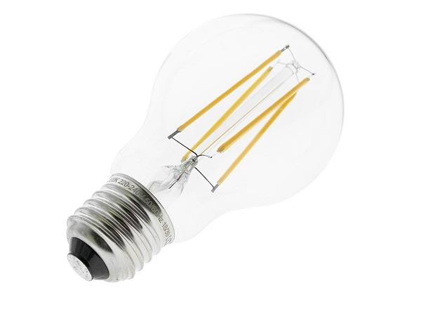 Lampadina LED a filamento nell'articolo cos'è il led?