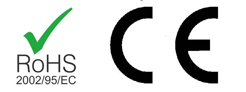Tubo a led con logo RoHS e CE