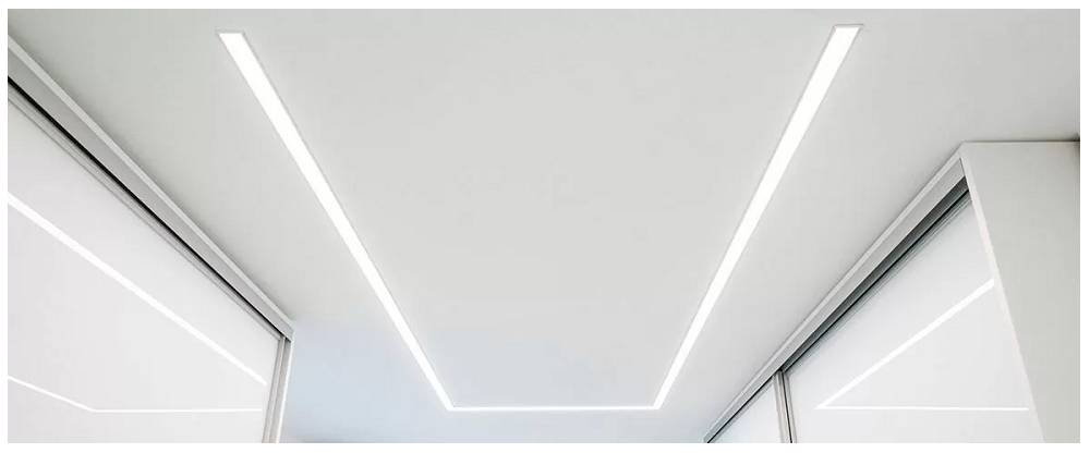 Perché le strisce luminose a led hanno bisogno di un profilo in alluminio? - Profilo led da incasso nel soffitto