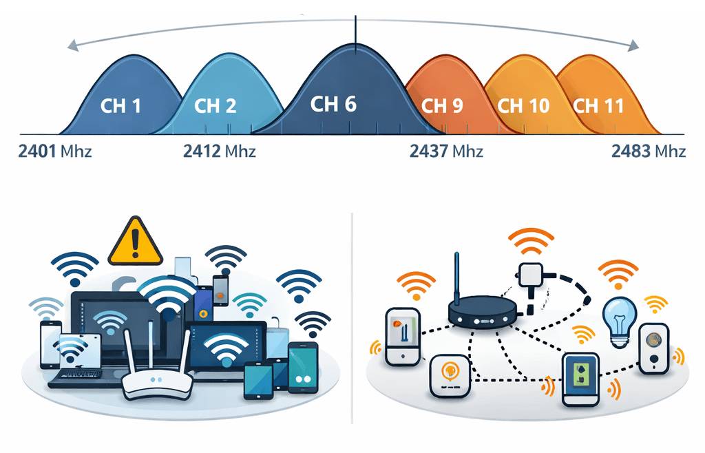 La congestione della rete Wi-Fi può interferire con l'illuminazione intelligente, ma Zigbee consente un futuro di illuminazione LED ininterrotta.