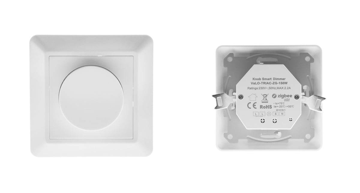 L'accoppiamento avviene in questo modo con un controller cablato Triac 150w Zigbee.